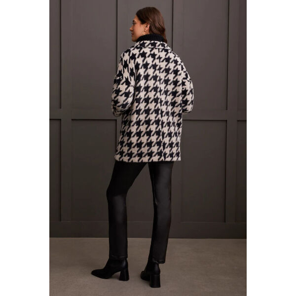 Tribal Double Breasted Coat Womens